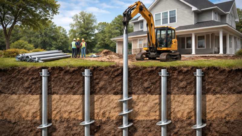 The Benefits of Using Helical Piles for Stable Foundations